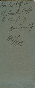 Léon Laval L! xxx s/l Camille Keiffer L! zur fr. Erg. Aachen W/S 1901/1902