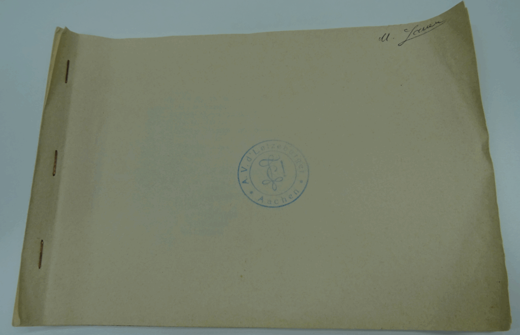 Deckblatt Liederbuch AVL 1962