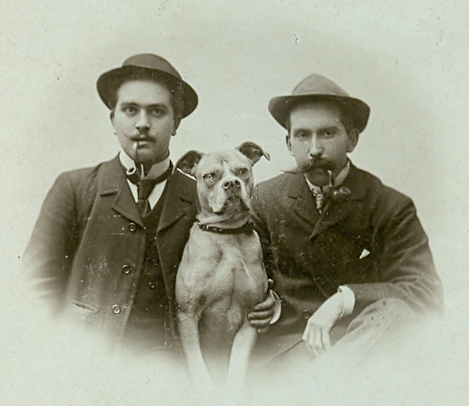 Camille Keiffer, der Hund und Leon Dondelinger