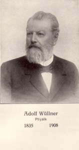 Porträt von Adolf Wüllner. Vollbart, nach hinten gekämmte Haare, blickt nach rechts