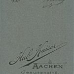 Handschriftlich s/l Camille Keiffer z. fr. Erg Aachen WS 04-05 Fr Bourg
