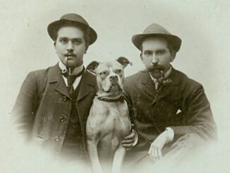 Camille Keiffer, der Hund und Leon Dondelinger